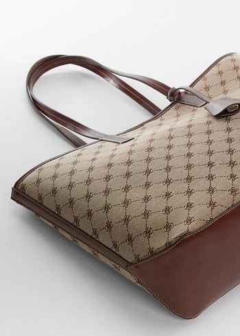 Beden Mango logolu shopper çanta