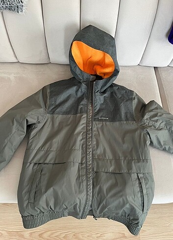 12-13 Yaş Beden haki Renk Decathlon mont 