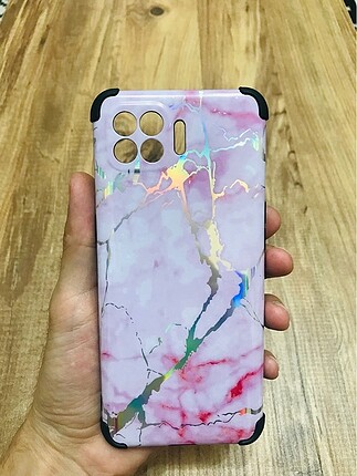 Oppo reno 4 lite mermer desenli kılıf