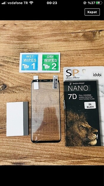 Samsung s8/s9 nano ekran koruyucu