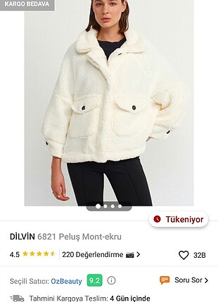 Peluş mont