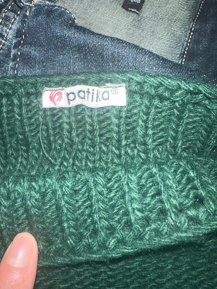 Yeşil Örgü Kadın Kazak - Görsel 3