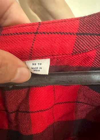 Kırmızı Kareli Kadın Gömlek - Görsel 2