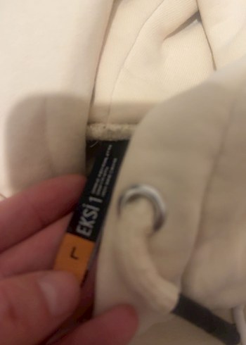 Bej Kapüşonlu Fermuarlı Kadın Sweatshirt - Görsel 2