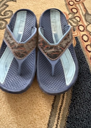 Mavi Yılan Desenli Erkek Terlik - Görsel 2