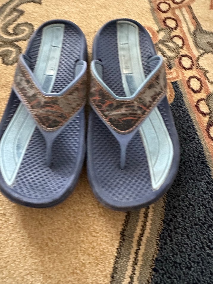 Mavi Yılan Desenli Erkek Terlik - Görsel 2