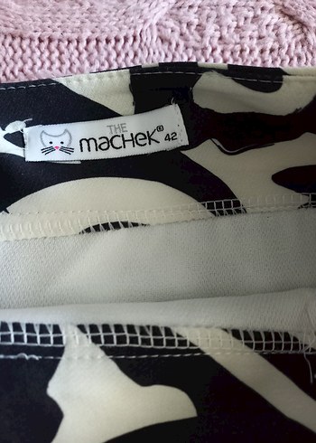 Siyah Beyaz Desenli Mini Etek - Görsel 2