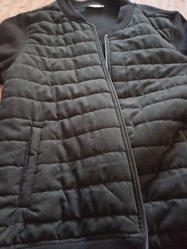 erkek Siyah Fermuarlı Midi Ceket - Görsel 3