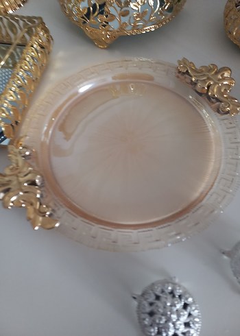 Altın Renkli Bohem Nakışlı Sofra Seti - Görsel 6