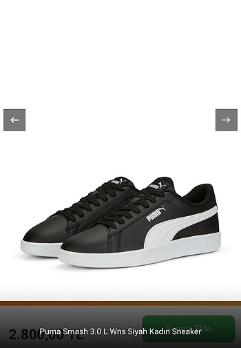 Puma Smash Siyah Kadın Sneaker