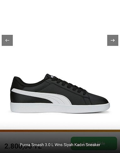 Puma Puma Smash Siyah Kadın Sneaker