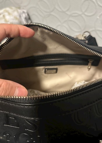 Klasik Siyah Deri Yılan Desenli Kadın Çanta - Görsel 5