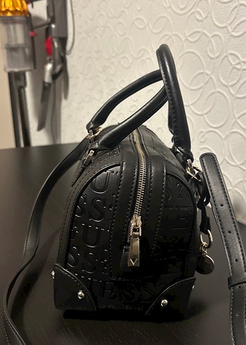Klasik Siyah Deri Yılan Desenli Kadın Çanta - Görsel 11
