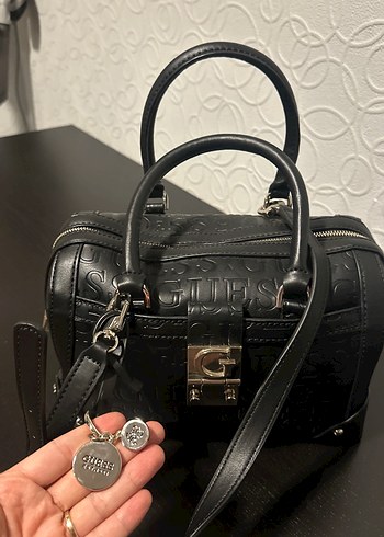 Klasik Siyah Deri Yılan Desenli Kadın Çanta - Görsel 4