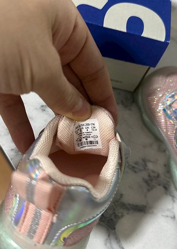 Kız Çocuk Pembe Cırt Cırtlı ışıklı Spor Ayakkabı - Görsel 9