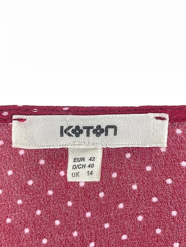 42 Beden kırmızı Renk Koton Kısa Elbise %70 İndirimli.