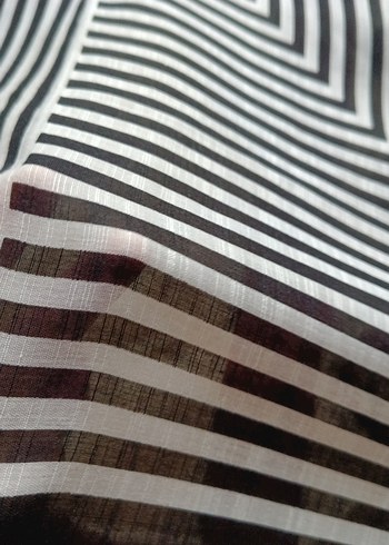 siyah beyaz eşarp - Görsel 3