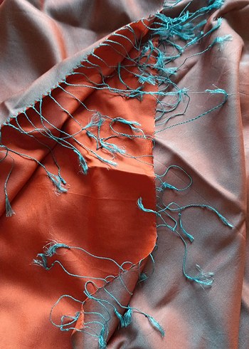 setrems Parlak Saten Kadın Şal -yanardoner - Görsel 5