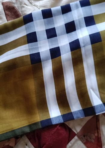 yağ yeşili eşarp tülbent - Görsel 2