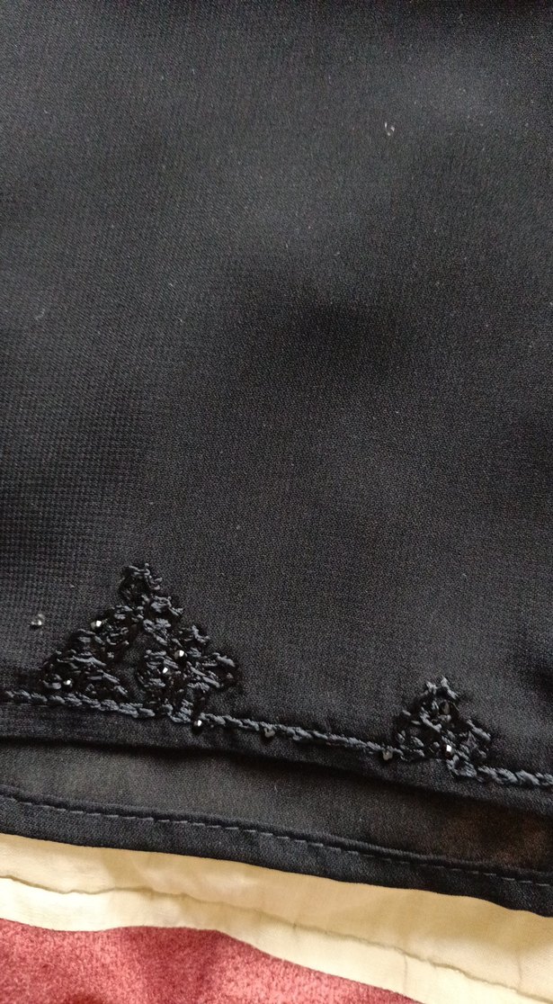 Siyah Kadın ince Şal - Görsel 2