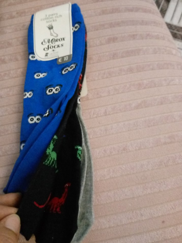 Gri Desenli Erkek Çorap Seti 3'lü - Görsel 4