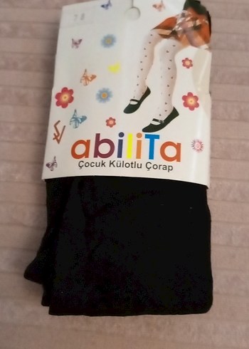 Abilita Kız Çocuk Siyah  Külotlu Çorap - Görsel 4