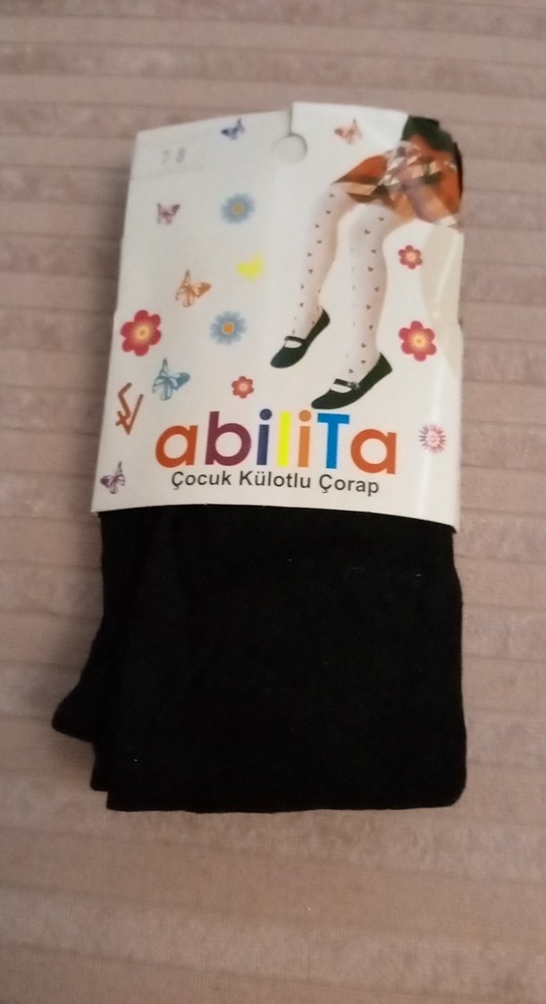 Abilita Kız Çocuk Siyah  Külotlu Çorap - Görsel 4
