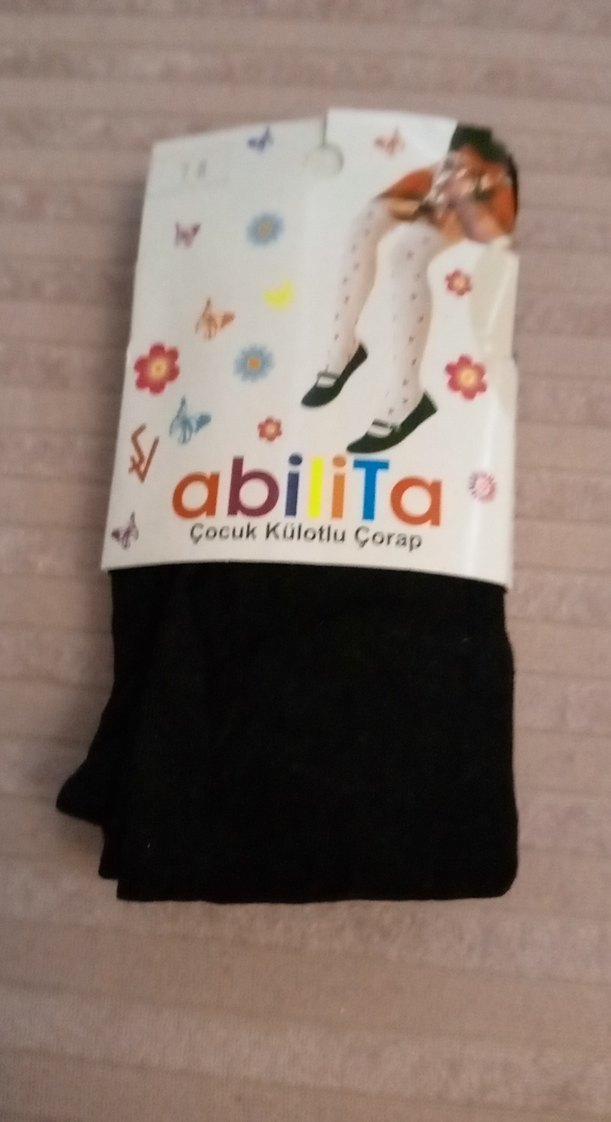 Abilita Kız Çocuk Siyah  Külotlu Çorap - Görsel 5