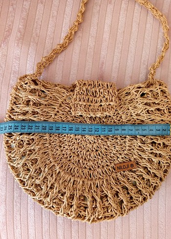 Bej Örgü Bohem Kadın Çapraz Çanta - Görsel 5