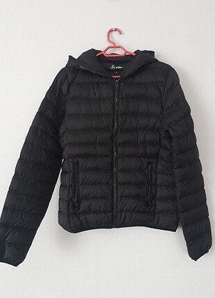 puffer mont boydan boya fermuarli 