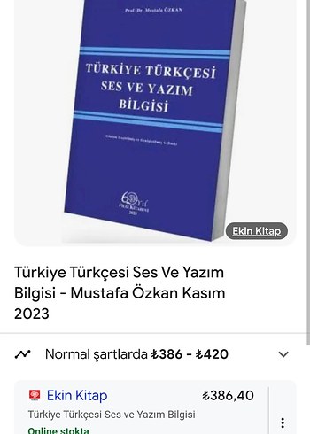 Türkiye Türkçesi Ses ve Yazım Bilgisi Kitabı