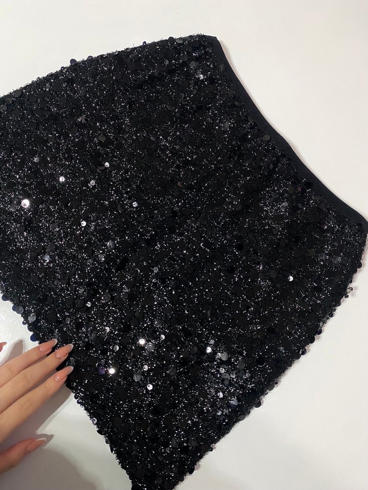 Payetli Mini Etek - Görsel 2