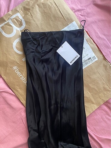 Bershka Bershka uzun saten Elbise