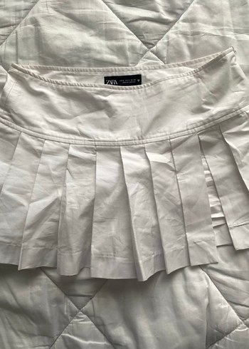 Zara Beyaz Pilili Etek - Görsel 2