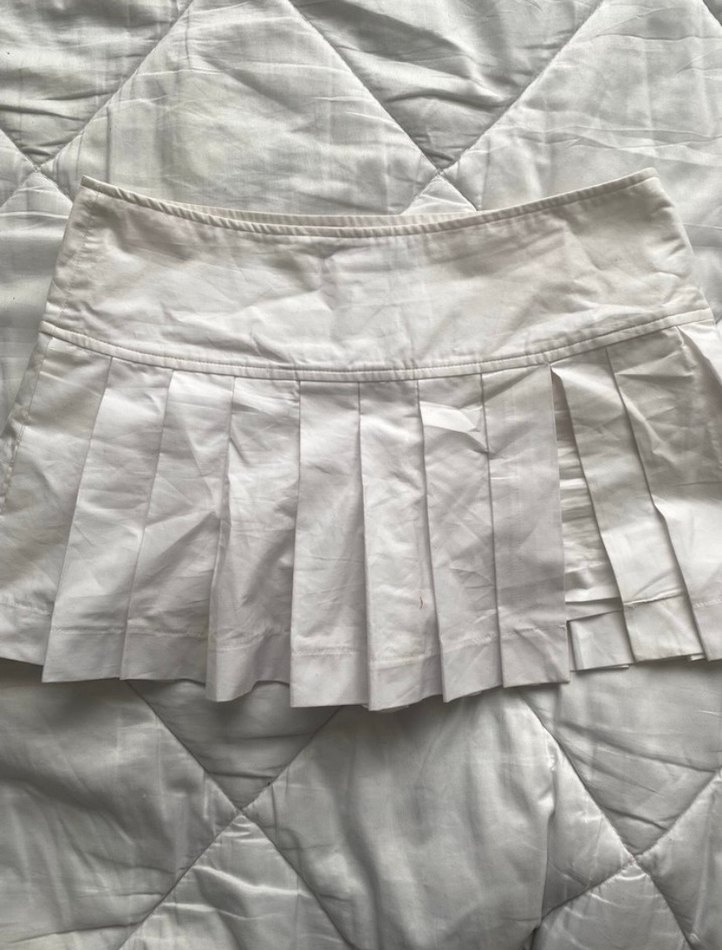 Zara Beyaz Pilili Etek - Görsel 3