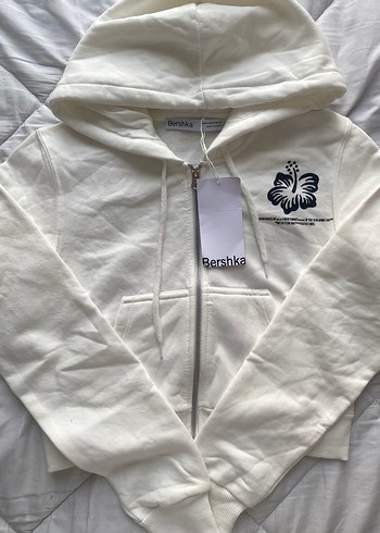 Baskılı Fermuarlı Kadın Sweatshirt - Görsel 5