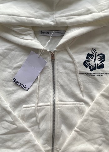 Baskılı Fermuarlı Kadın Sweatshirt - Görsel 4