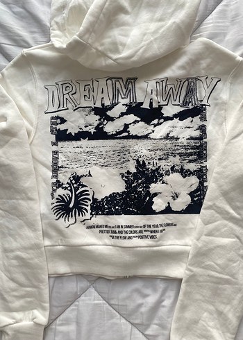 Baskılı Fermuarlı Kadın Sweatshirt - Görsel 3