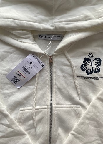 Baskılı Fermuarlı Kadın Sweatshirt - Görsel 2