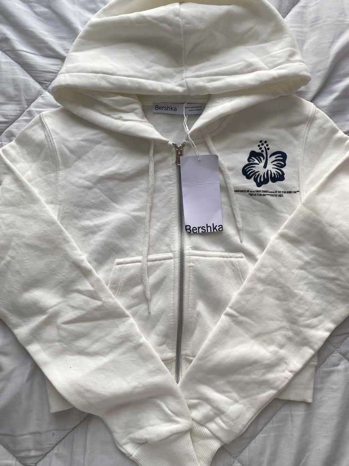 Baskılı Fermuarlı Kadın Sweatshirt - Görsel 5