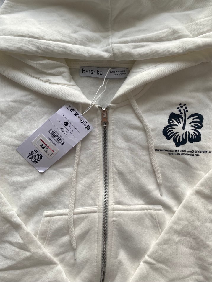 Baskılı Fermuarlı Kadın Sweatshirt - Görsel 2