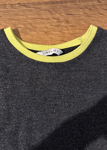 Gri Uzun Kollu Triko Kadın Kazak - Görsel 2