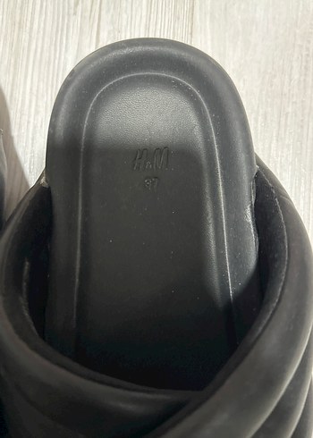 Kadın Siyah Plise Detaylı Platform Terlik - Görsel 3