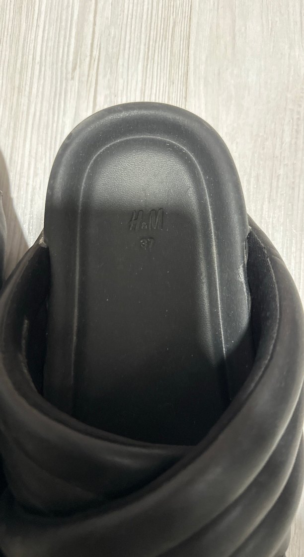 Kadın Siyah Plise Detaylı Platform Terlik - Görsel 3