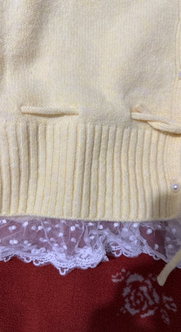 Nakışlı sarı Triko Süveter - Görsel 3