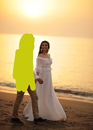 38 Beden beyaz Renk Nikah elbisesi