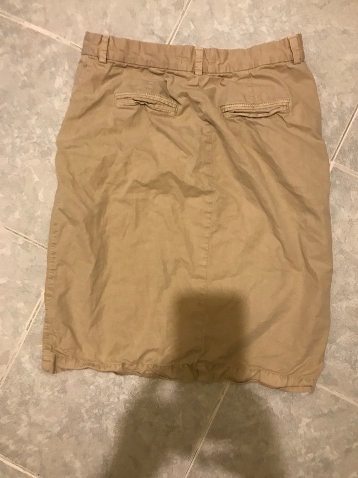 Bej Rahat Kesim Midi Etek - Görsel 2