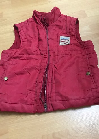 Bordo Fermuarlı Erkek Çocuk Yeleği - Görsel 4