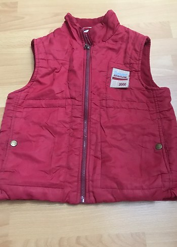 Bordo Fermuarlı Erkek Çocuk Yeleği - Görsel 2