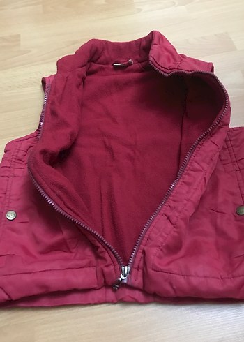 Bordo Fermuarlı Erkek Çocuk Yeleği - Görsel 3